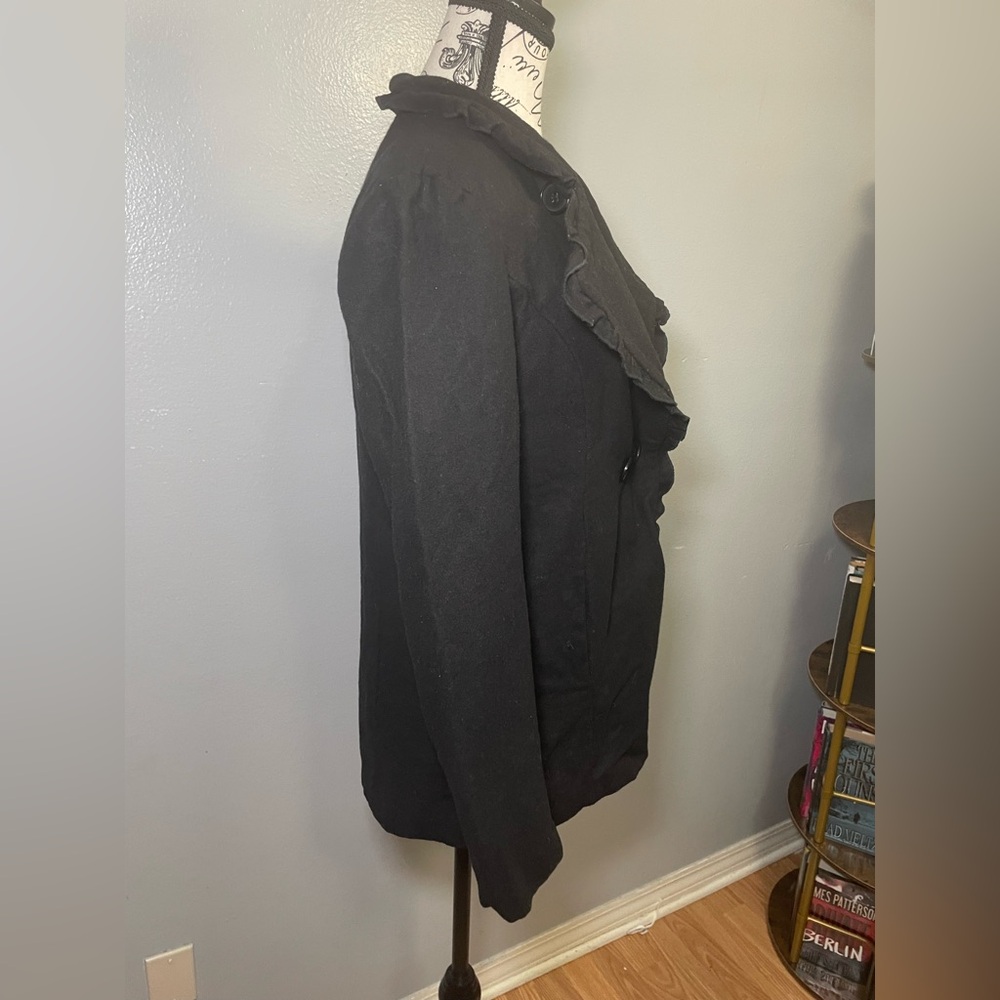 Ann Taylor Black Blazer Classic Tailored Suit Jacket - Picture 6 of 7